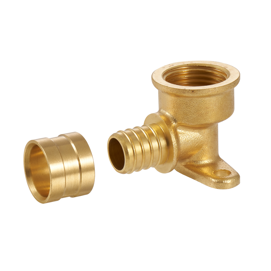 PEX Sliding Sleeve Wall Plated Elbow 90º