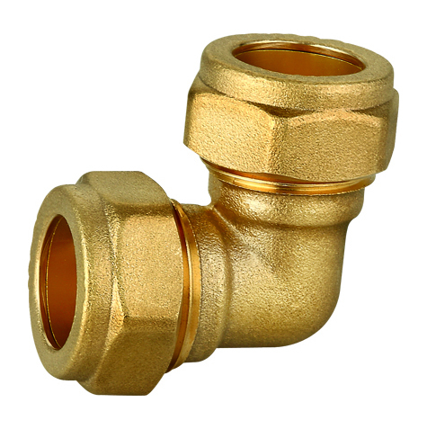 90° Elbow Brass Compression