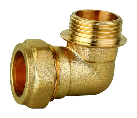 90° Male Elbow Brass Compression