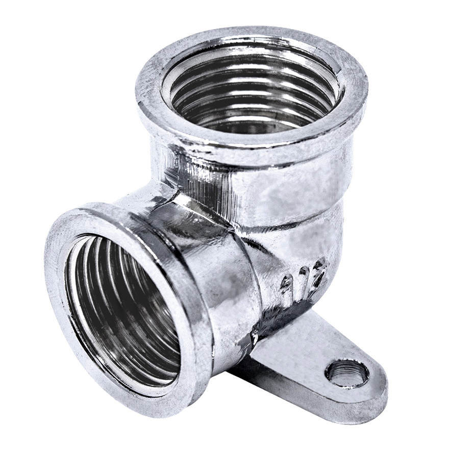 F-F 90° Wall Plated Elbow
