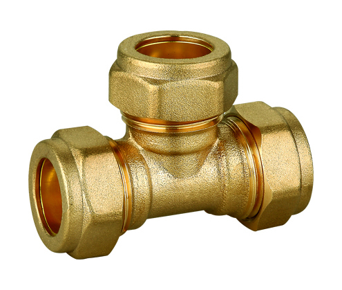 Equal Tee Brass Compression