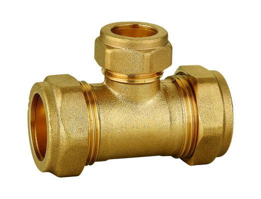 Reducing Tee Brass Compression