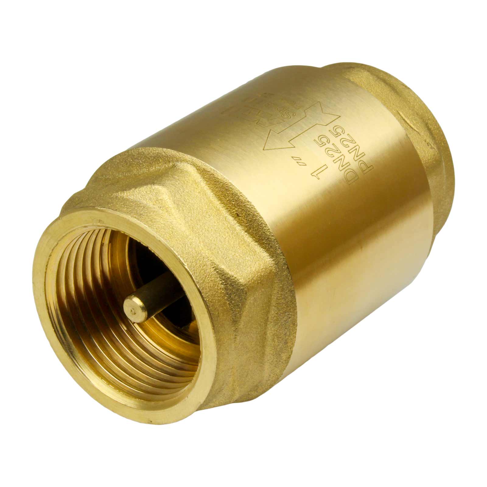 F-F Non Return Valve Light Type with Metal Shutter 1/2"