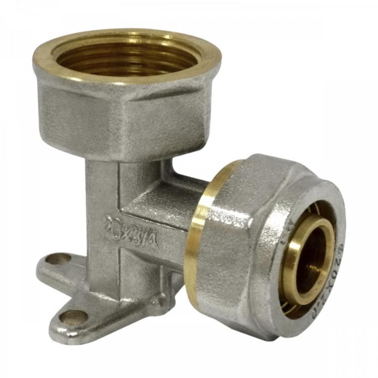 Wall Plated Elbow Compression Multilayer Fitting