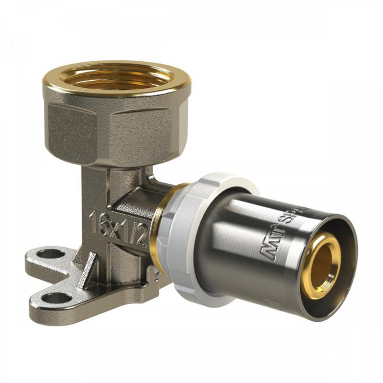 Wall Plated Elbow Press Multilayer Fitting
