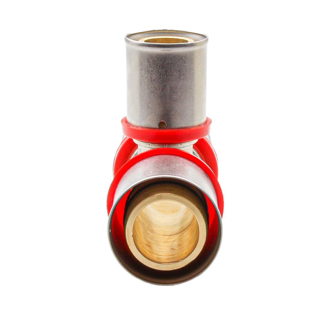 647130 Equal T Multilayer Press Fitting Type URed