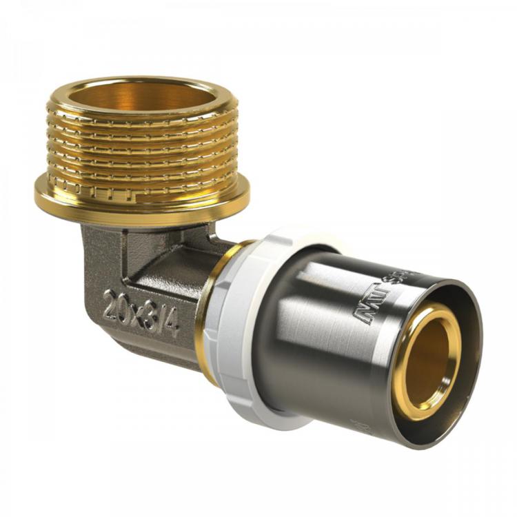 Male Elbow 90º Press Multilayer Fitting