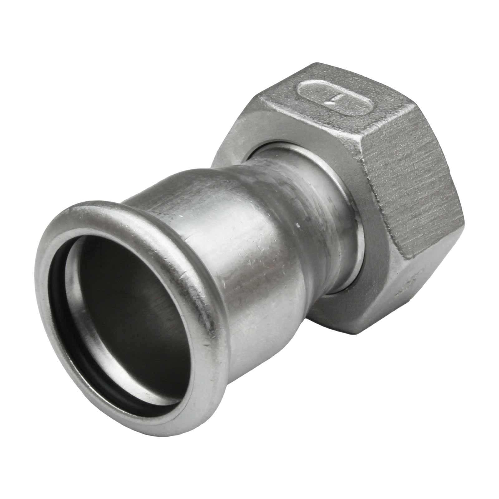 Female Two-Piece Tap Connector Stainless Steel MT-Press