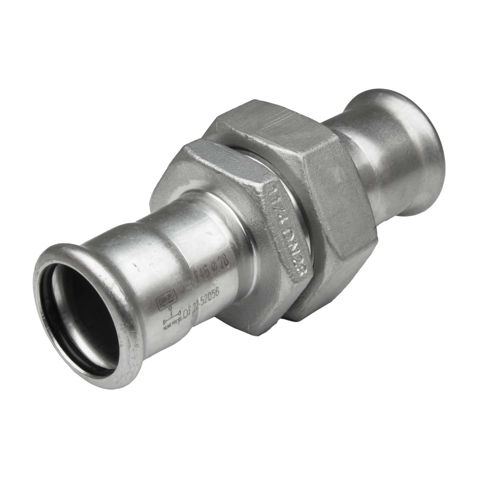 Three-Piece Connector Stainless Steel 304 MT-Press