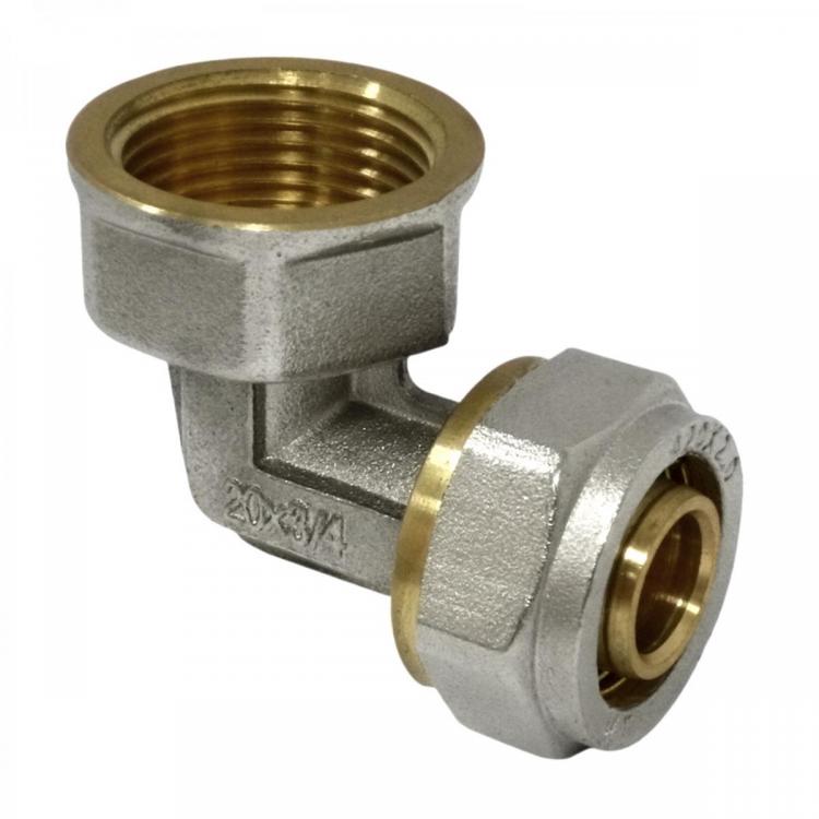 Female Elbow 90º Compression Multilayer Fitting
