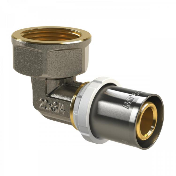 Female Elbow 90º Press Multilayer Fitting
