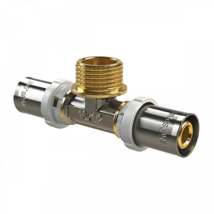 Male Tee Press Multilayer Fitting