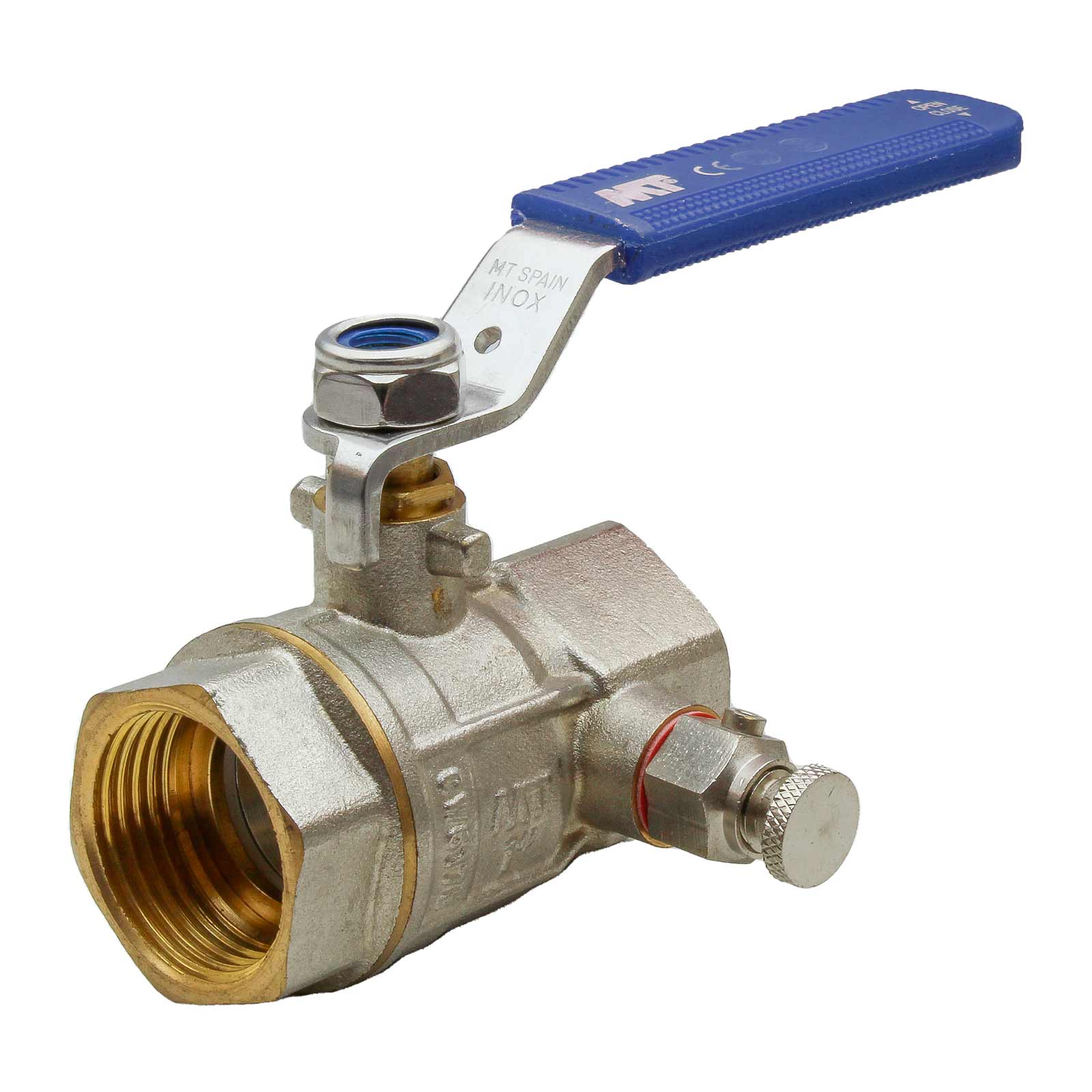 F-F PN25 Ball Valve With Double Outlet And Stainless Steel H