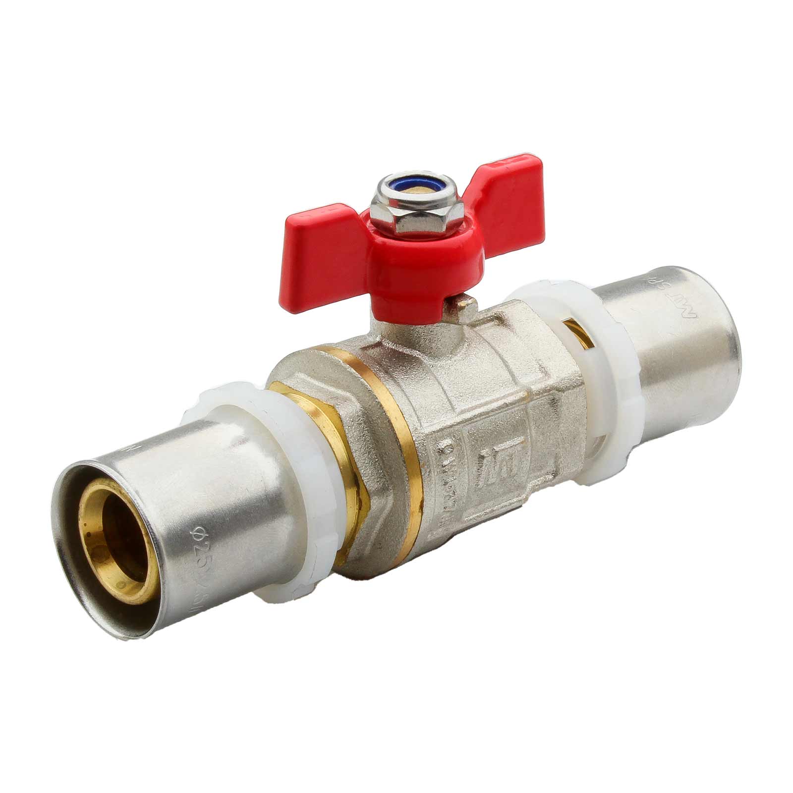 Multilayer Press Connectors Ball Valve With Butterfly Handle