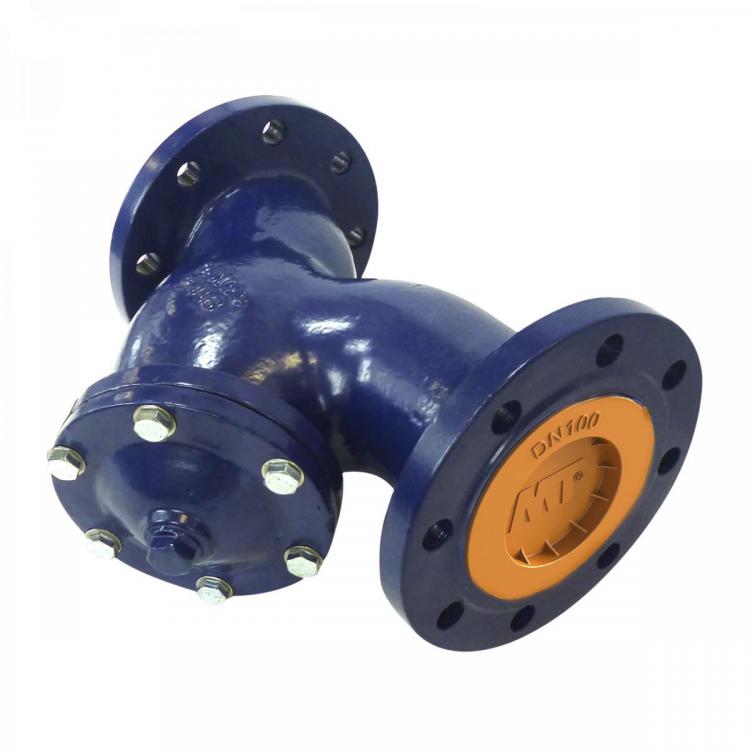 Flanged Cast Iron Y Strainer With Stainless Steel Screen 1.8