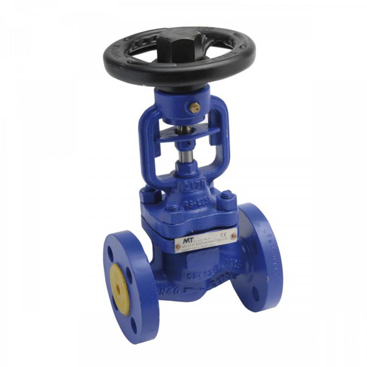 Cast Steel Bellow Globe Valve PN16 Flanged Ends