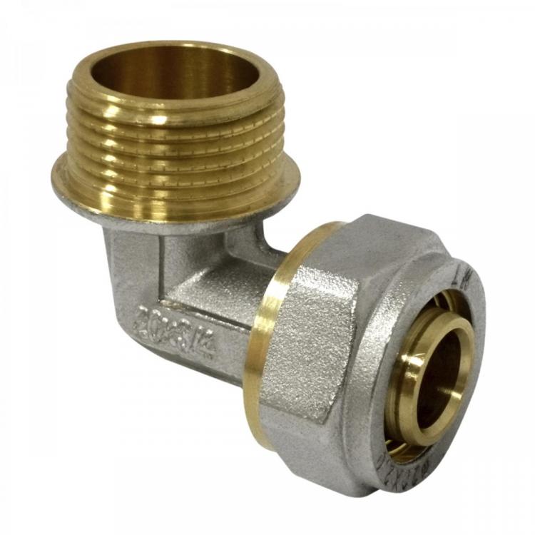 Male Elbow 90º Compression Multilayer Fitting