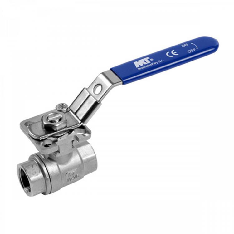 Two-Piece Stainless Steel Ball Valve F-F Threaded End With M