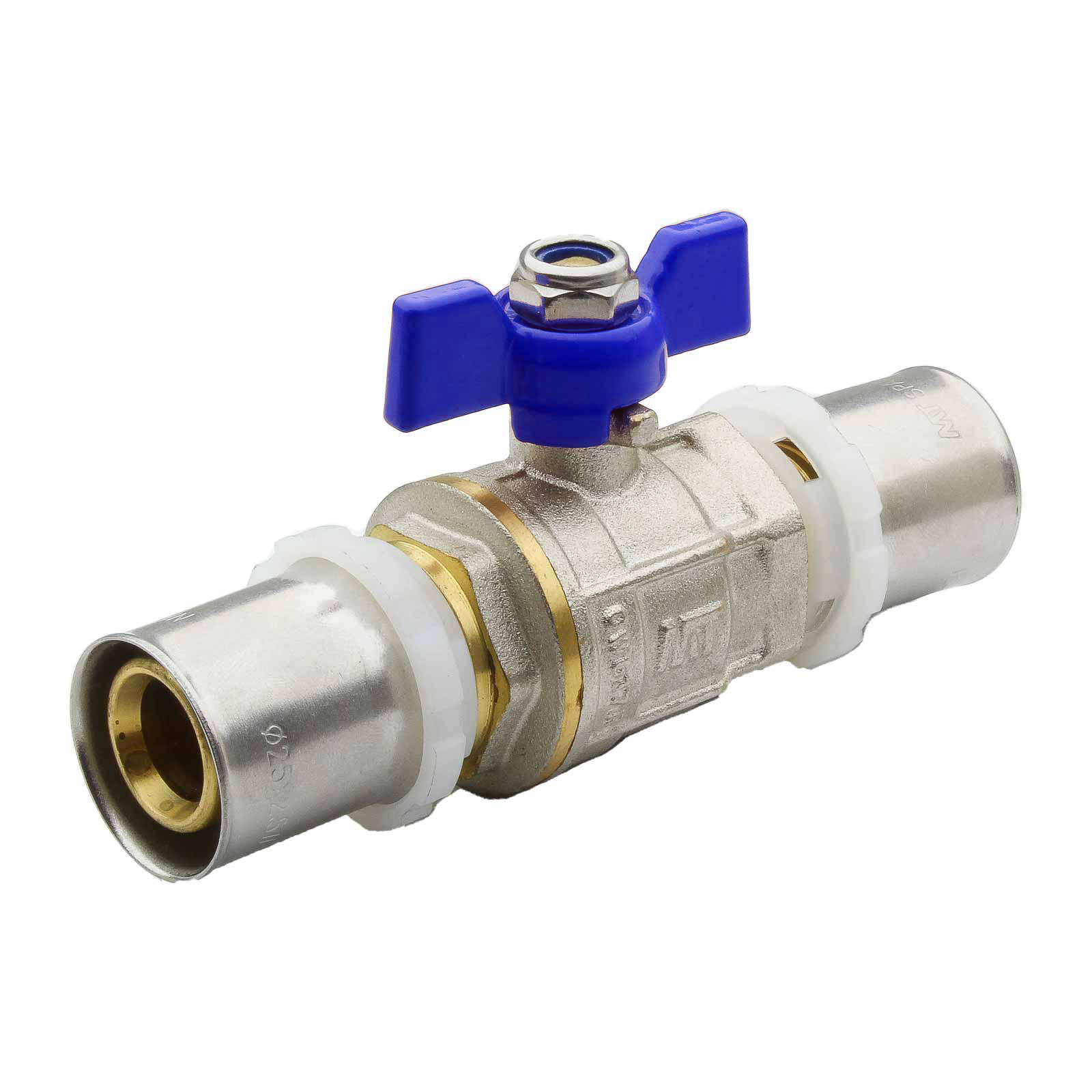 Multilayer Press Connectors Ball Valve With Butterfly Handle