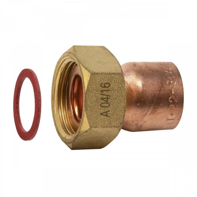 F-Cu Two-Piece Straight Connector