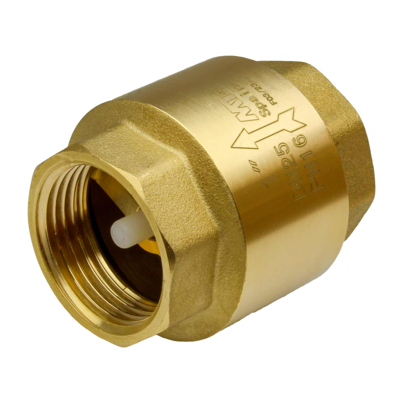 F-F Non-Return Brass Valve Light Type With Plastic Shutter