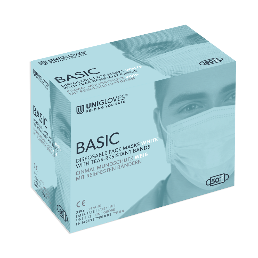 パック・フェイスマスク MESOCEUTICAL R.CODE IGENE PROTECTION Unigloves Basic face mask | Unigloves UK Ltd