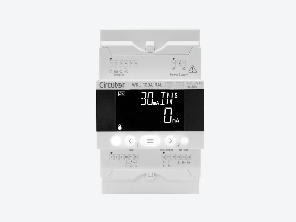 Relé diferencial con transformador