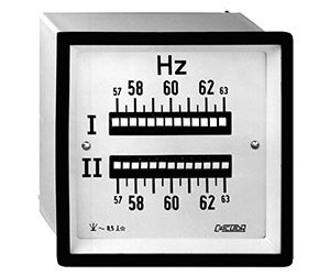 Freqüencímetre doble de 13 làmines