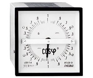 Fasímetro de indução 360º, trifásicos equilibrados, 96x96