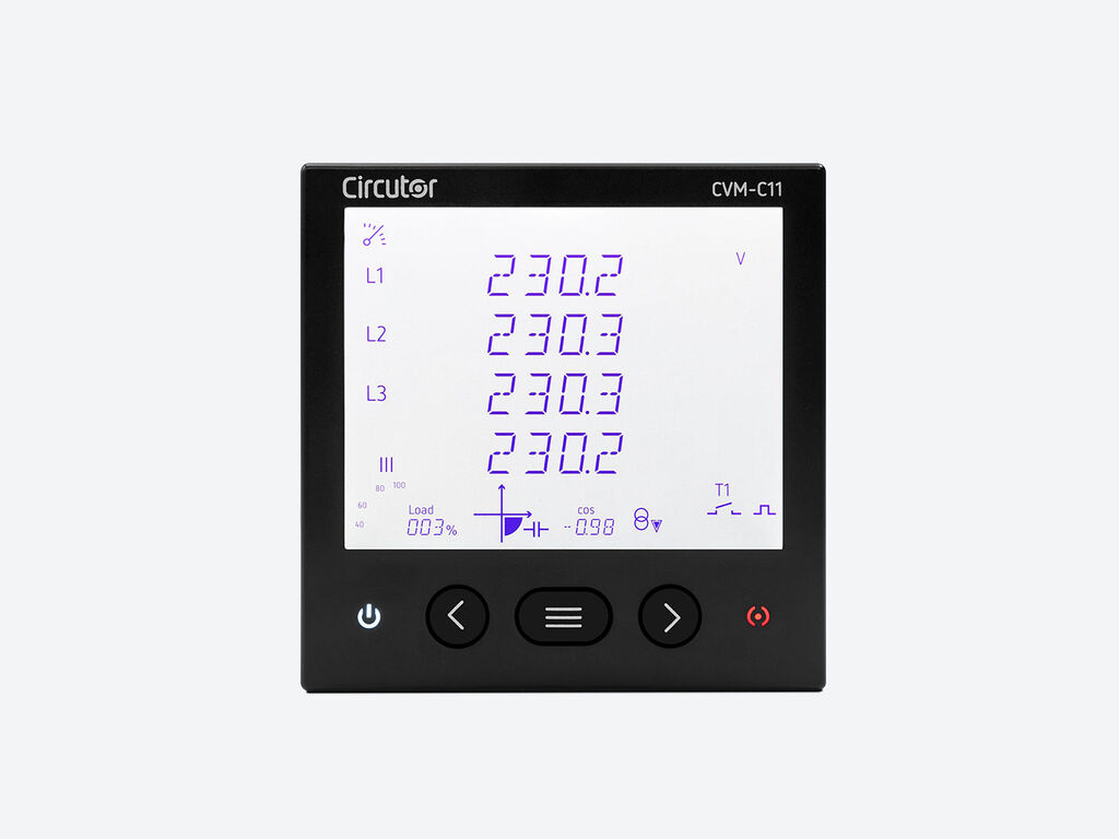 Three-phase power analyser