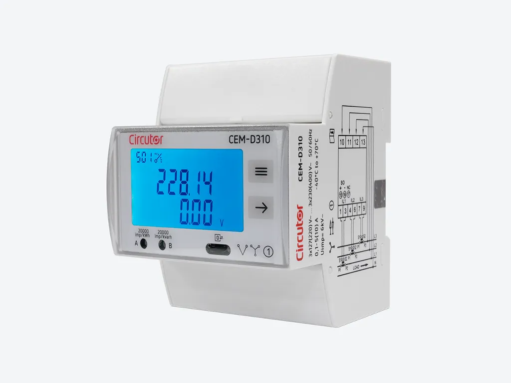 Contador de energia trifásico