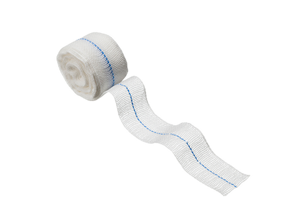 X-ray Detectable Fast Edge Ribbon Gauze - Non-Sterile - 5cm x 5m Image