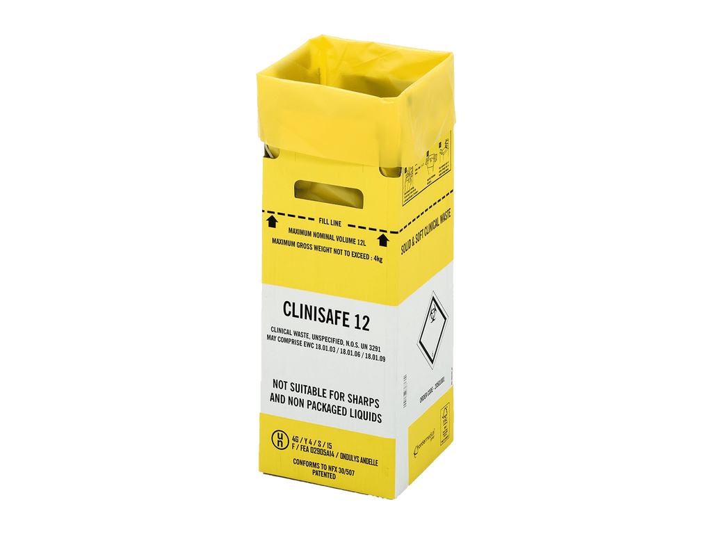12L Yellow Clinisafe® Cardboard Carton Image