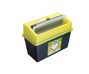 Sharpsafe® 24L Yellow--Lidded Container (Protected Access) Image