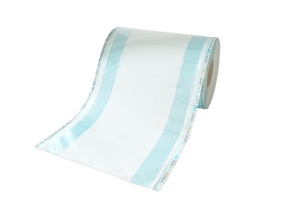 Gussetted Reel Heat Seal - 100mm x 40mm x 100m Image