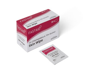 Fast Aid® Skin Wipe 2% Chlorhexidine 70% IPA Alcohol Image