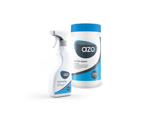 Azo® Alcohol 70% IPA Disinfectant Wipes - 200 Wipes Image
