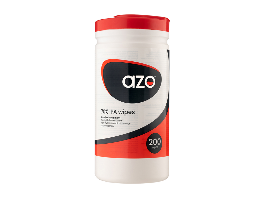Azo® Alcohol Equipment Disinfectant Wipes CE - 200 Wipes Image