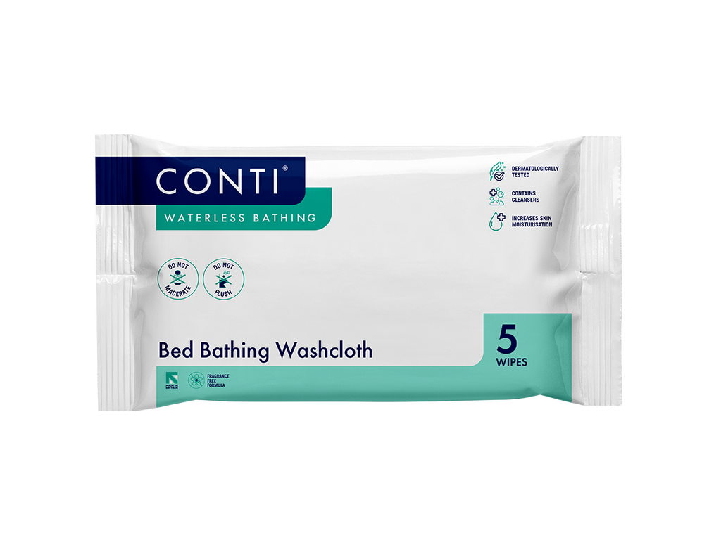 Conti Bathing Washcloth - Fragrance Free - 5 Wipes Image
