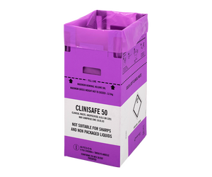 50L Purple  Clinisafe® Low Cardboard Carton Image
