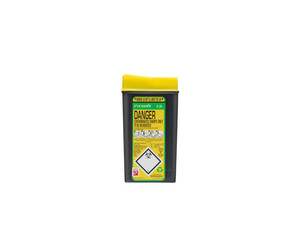 Sharpsafe® 0.2L Grey UK Yellow Lid Petal opening Image