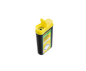 Sharpsafe® 0.2L Grey UK Yellow Lid Petal opening Image