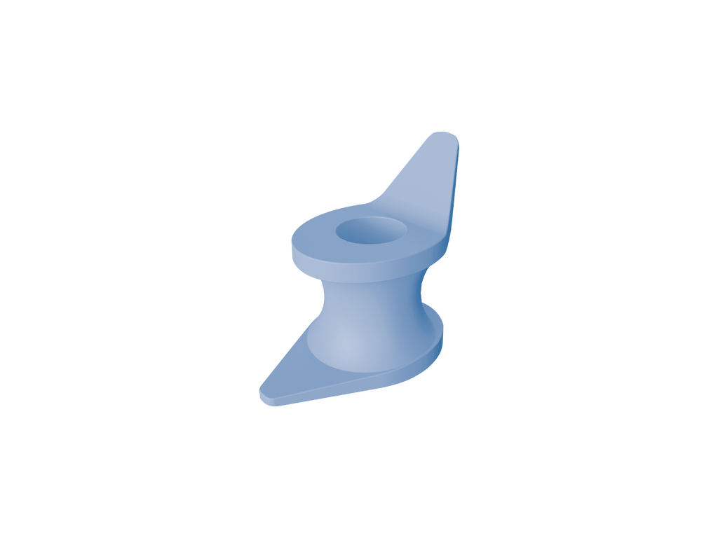 Jain Vent Tube Bevelled Outer Flange HDPE Blue 1/3/3/1.5/3.55 Image