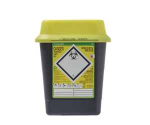 Sharpsafe® 5L Recycled UK Yellow Lid Image