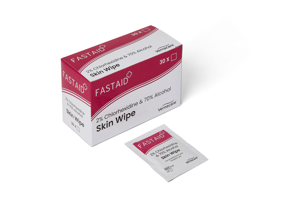 Fast Aid® Skin Wipe - 2% Chlorhexidine 70% IPA Alcohol Image