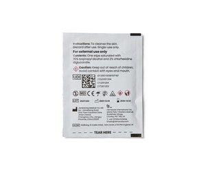 Fast Aid® Skin Wipe - 2% Chlorhexidine 70% IPA Alcohol Image