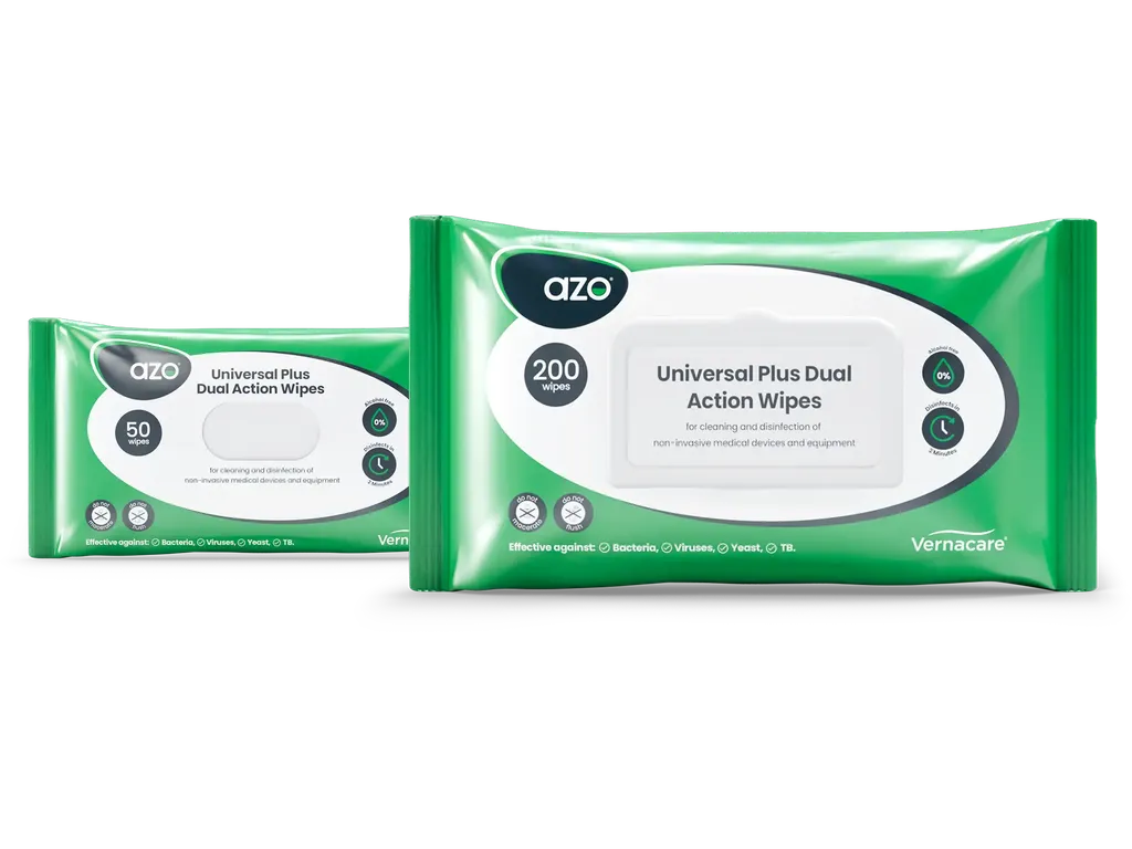 Azo® Universal Plus Dual Action - 200 Cleaning and Disinfection Wipes Image