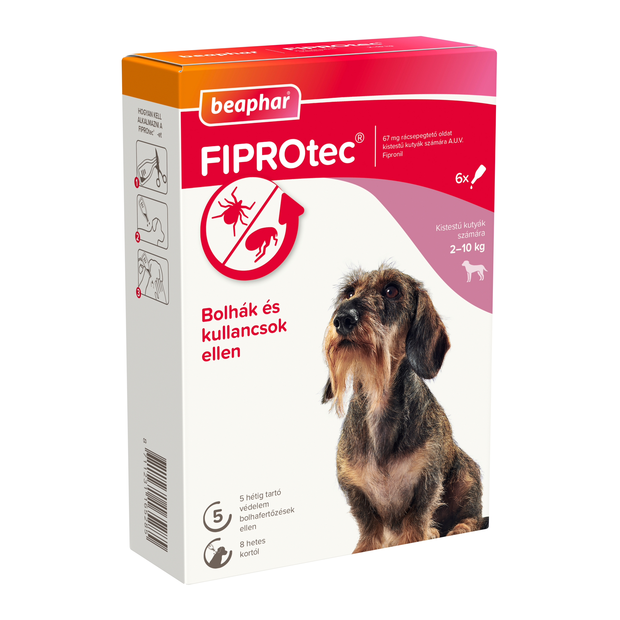 FIPROtec® Dog S (6x) bolha- és kullancsirtó spot-on
