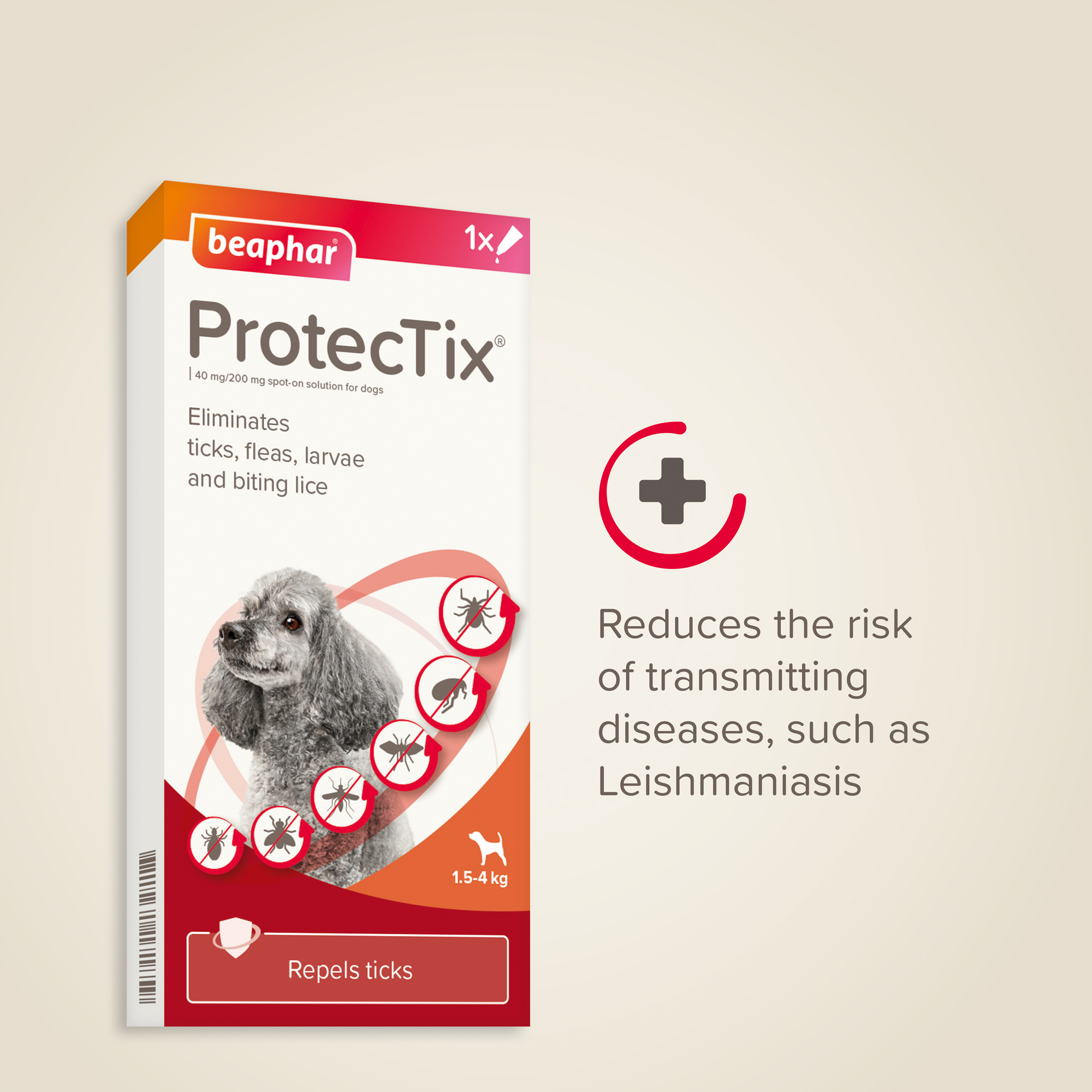 Beaphar ProtecTix Dog 1,5-4kg