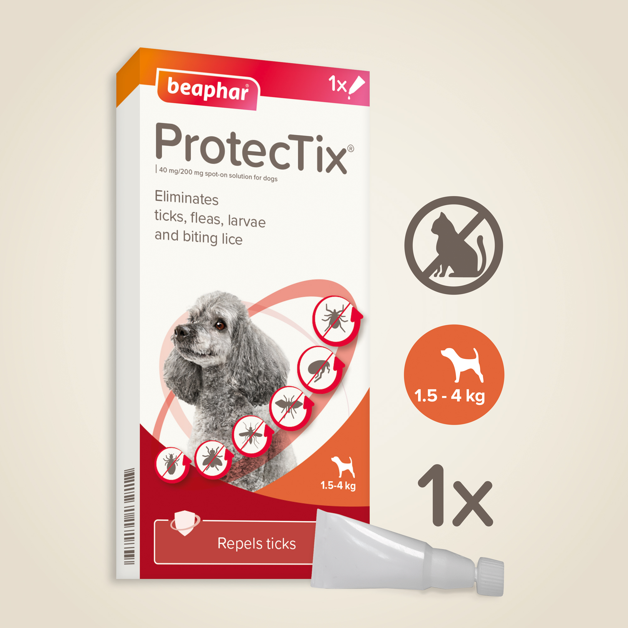Beaphar ProtecTix Dog 1,5-4kg